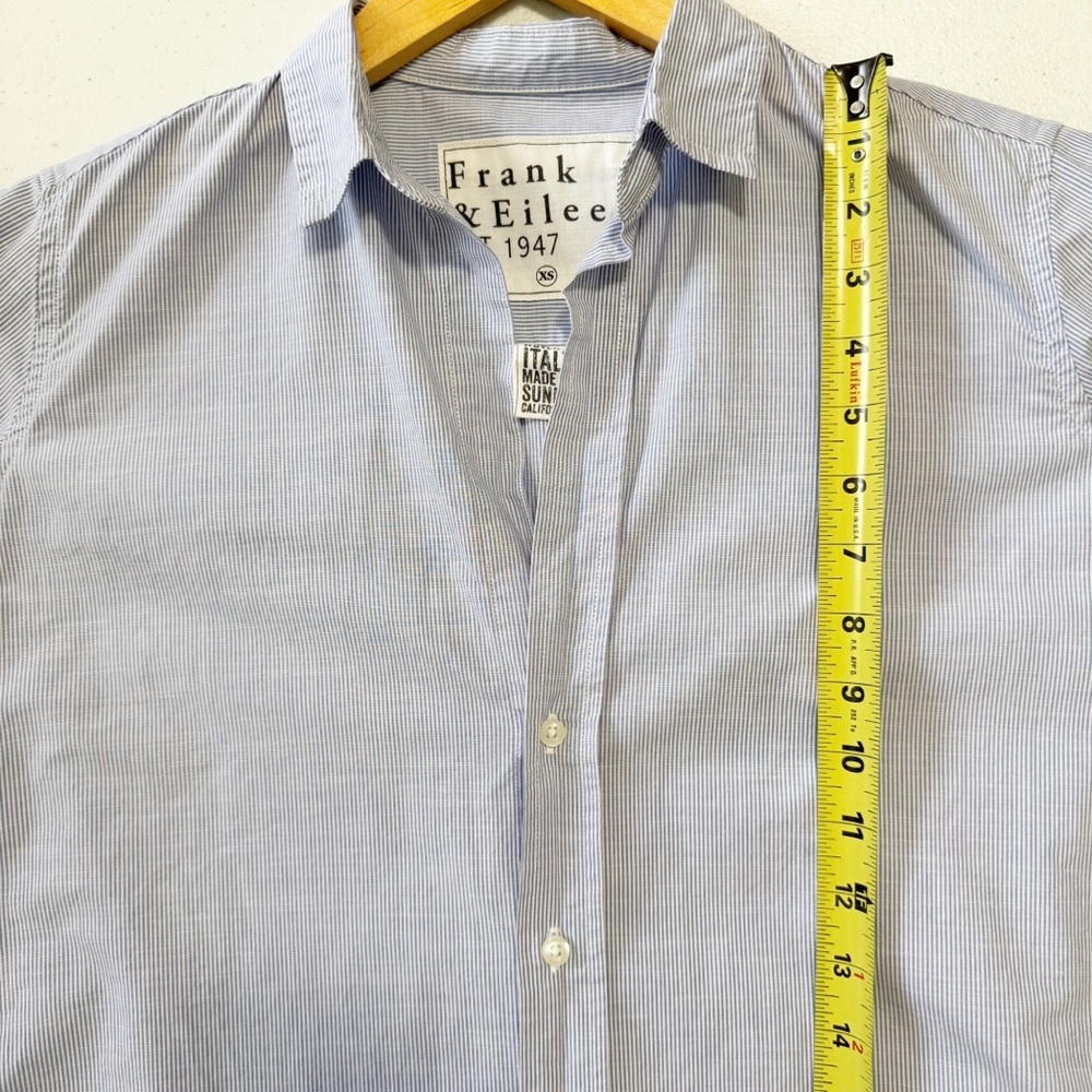Frank & Eileen Grayson Button Down Blue White XS - image 12